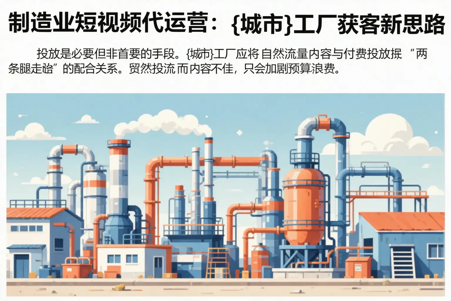 制造业短视频代运营：乃东工厂获客新思路